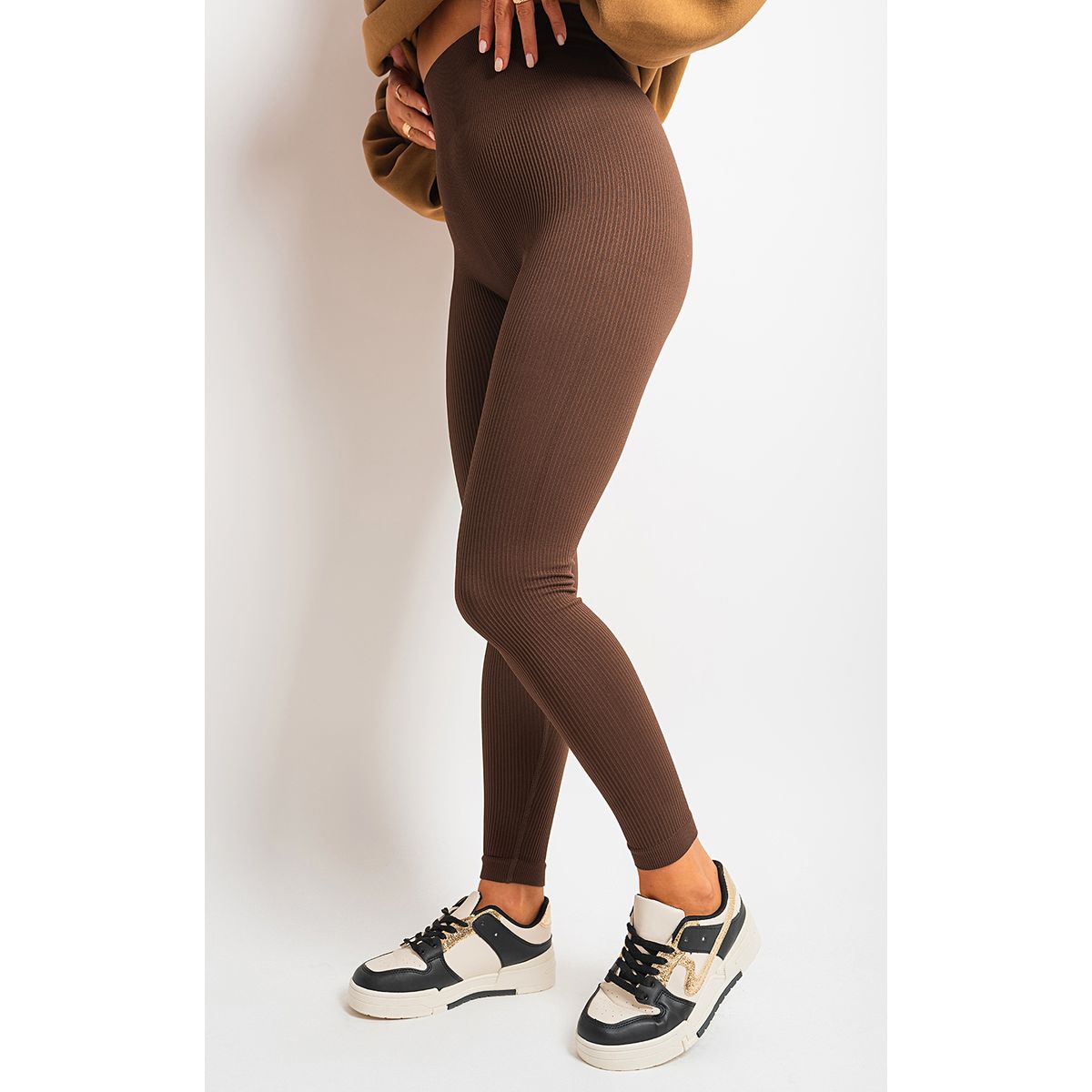 Lightweight High Waisted Rib Curvy Leggings Go Wholesale